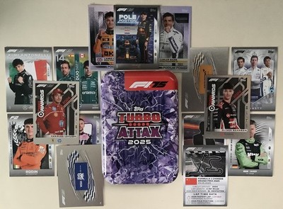 Offizielle Topps Turbo Attax TCG Karten 2025 Formel F1 F2 F3 Base Foil Team aussuchen