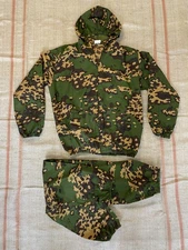 Camo coverall Partizan SS-LETO. Russian VDV suit. Tactical jumpsuit w/ Hooded.