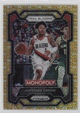 2023 Panini Prizm Monopoly Millionaire Gold Mojo /500 Anfernee Simons #74 19e9