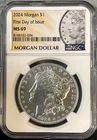 2024  Morgan Silver Dollar $1 NGC MS69 - First Day of Issue