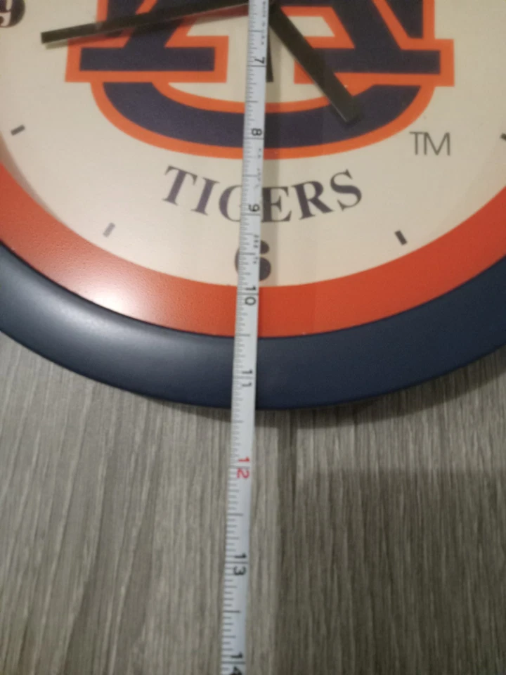 Reloj de pared Auburn Tigers AU SunTime NCAA SEC fútbol hombre cueva decoración de pared Z2 Foto 2 de 2