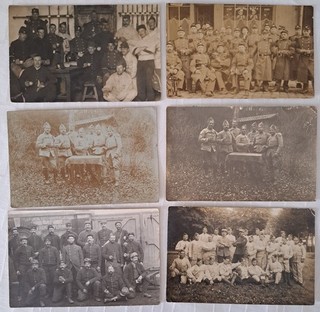 LOT 6 CARTES POSTALES PHOTOS MILITAIRES