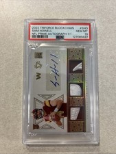 Sam Howell 2022 Panini Triforce Blockchain 1/1 PSA 10 Nike Patch Auto Rookie