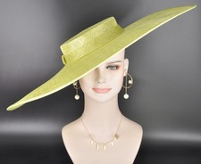 Wide Brim Sinamay Hat, Derby Hat, Ascot Hat, Church Hat, Wedding Hat,Race Day
