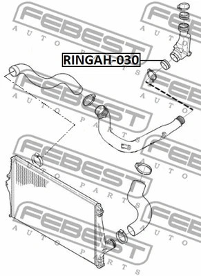 FEBEST 2003-2014 Volvo XC90 Air Intake Hose Seal RINGAH-030