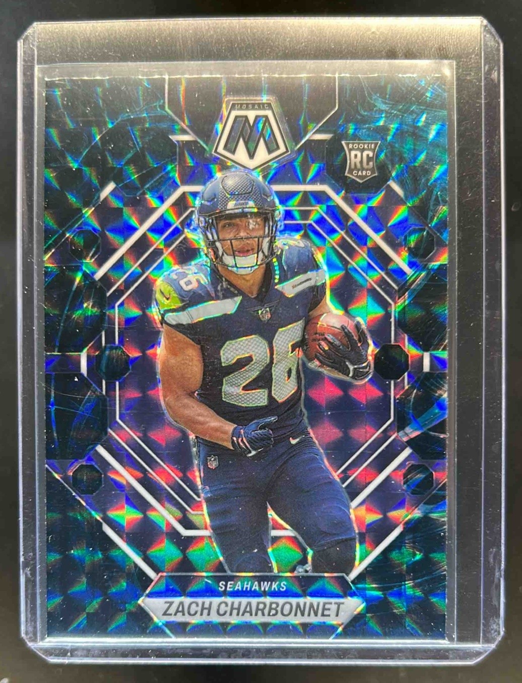 2023 Mosaic Zach Charbonnet RC Genesis Rookie #379 Seahawks