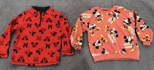 Set of 2 Disney Jumping Beans Mickey Mouse Long Sleeve Pullover Tops 5T Red
