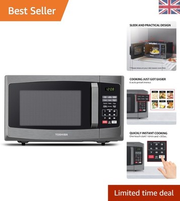 Elegante 800W 23L Mikrowelle mit Digitalanzeige & One-Touch Funktionen