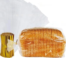 150 Pack Clear Reusable Bread Bags for Homemade Baked Goods Storage