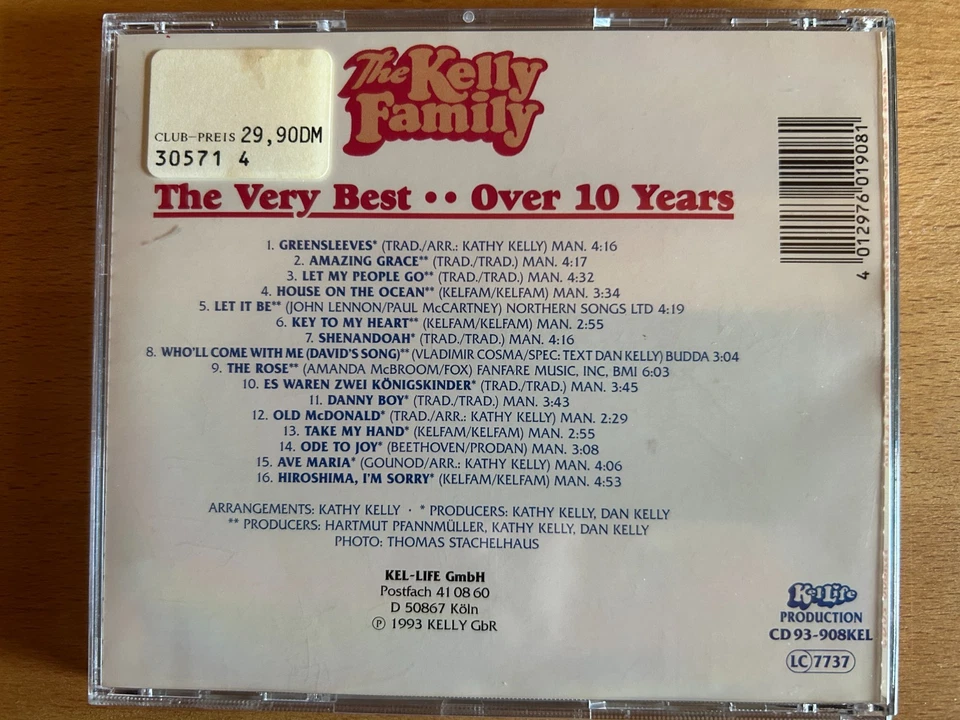The Kelly Family - Over 10 Years (CD) The Very Best Of  - Bild 2 von 2