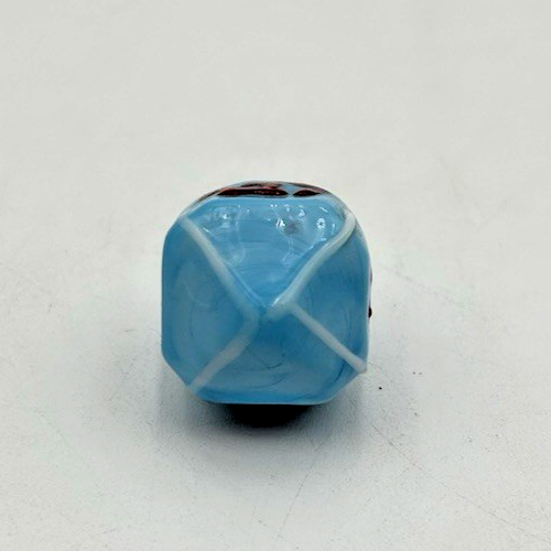 Vintage Judaica Hebrew Murano Blue Glass Hanukkah Dreidel Judaism Israel Jewish - Picture 5 of 7