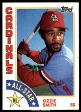1984 Topps All-Star Ozzie Smith #389 HOF - Minty Fresh - 10+ Items Ship FREE!!!