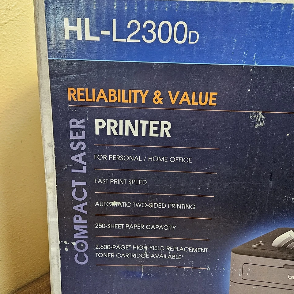 Brother HL-L2300D Monochrome Laser Printer with Duplex Printing - FACTORY SEALED - Image 2 of 4