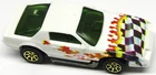 Vintage 1983 Hot Wheels White 1982 Chevy Camaro Z28 Checkered Flag Hot Ones Car