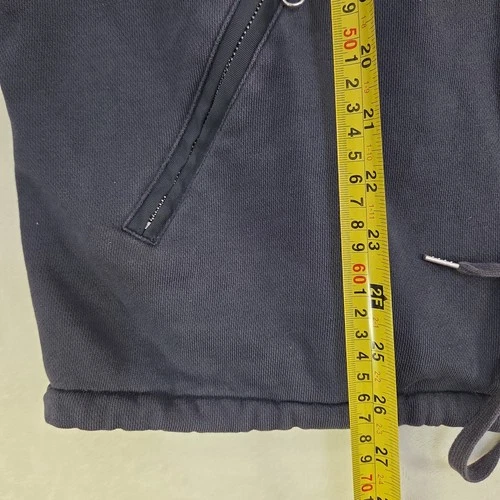Acne Studios Denzel Bomber Jacket Mens XL Navy Blue Full Zip Drawstring Stained image 8
