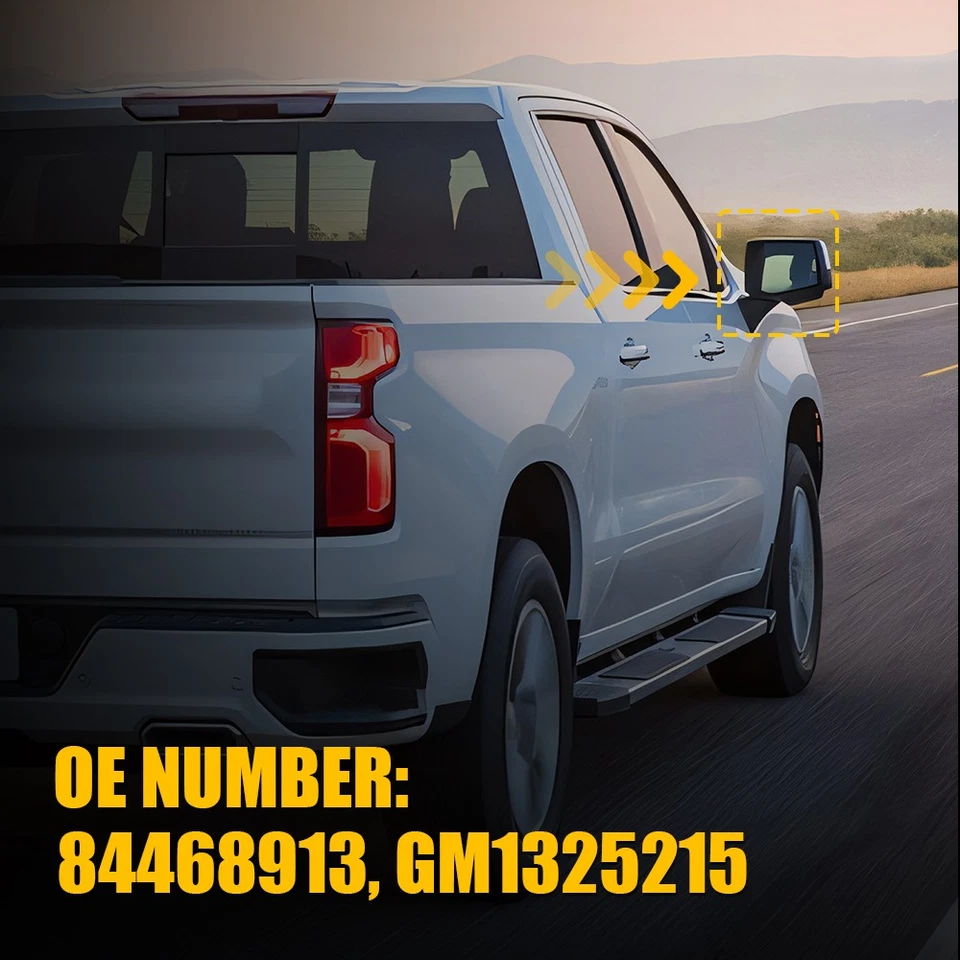 Стекло буксировочного зеркала для GMC Sierra 3500HD 2500HD 1500 пассажирское правостороннее правостороннее нижнее - Изображение 3 из 4