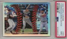1999 Topps Chrome Refractor 456 Thomas Salmon Justice PSA 9 All Topps Outfielder