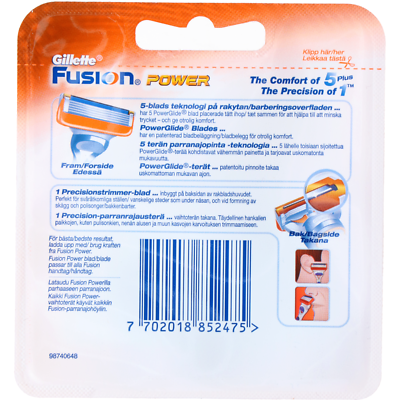 Pack De 4 Recharges De Lames Gillette Fusion 5 - Lames 5 En Acier Inoxydable - Compatible ProGlide Et ProShield - Fabriqué En Allemagne