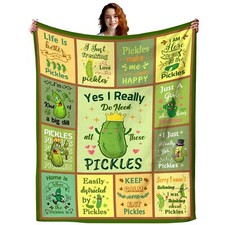 Pickle Blanket Pickle Gifts for Pickle Lovers Women KidsFunny Pickles Lover B...