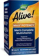 Nature  S Way Alive Men  S Max3 Potency Multivitamin, Supports Energy Metaboli...