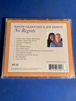 Randy Crawford & Joe Sample “No Regrets” (CD) 11 Tracks