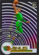 Jayson Tatum 2020-21 Optic Basketball T-Minus 3-2-1 Insert Chrome Card #11 BOS