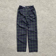 BURBERRYS OF LONDON Women's Vintage 100 Cotton Checked Pants Size 38