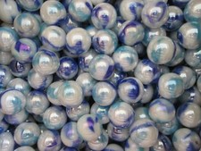 MARBLE BULK LOT 2 LBS 5/8" TIGER SHARK / JELLYFISH MEGA MARBLES
