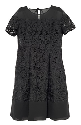 NWT anne klein black lace dress 6 A line MSRP $139 | eBay