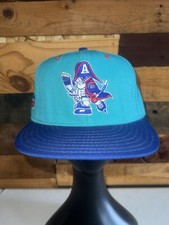 Vintage RARE 90s IHL Milwaukee Admirals Hockey Teal Colored Snapback Hat Cap