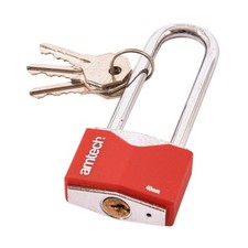 40mm Long Shackle Rhombic Heavy Duty Pad Lock Iron Suitcase Toolbox Amtech