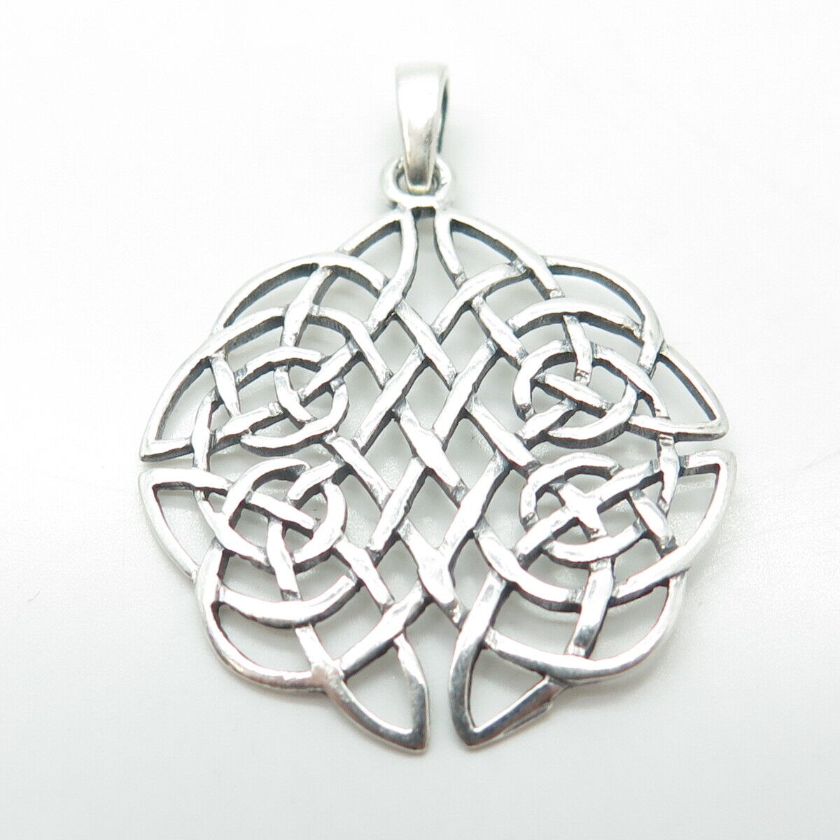 925 Sterling Silver Vintage Celtic Pendant - image 6