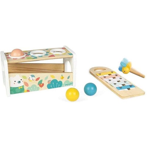 Janod Pure Tap Tap Xylophone Baby Wooden Educational Musical Learning Toy 12M+ N - Picture 7 of 10