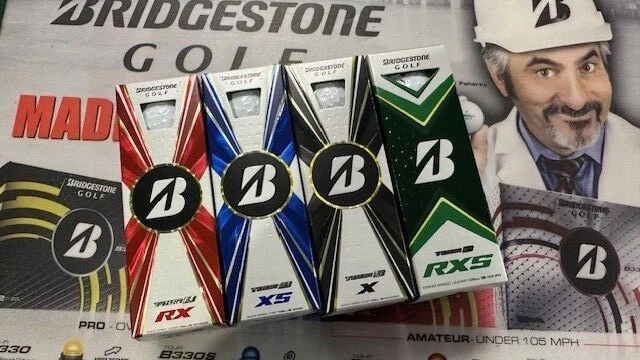 BRIDGESTONE TOUR B RX RXS X XS GOLF BALL 3 BALL SLEEVE - 3 GOLF BALLS