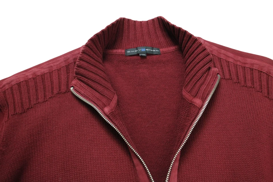 Chevignon Sweatshirt Herren 2XL Strickjacke Reißverschluss Strick Hoher Kragen - Bild 4 von 4