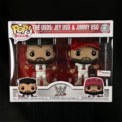 Funko POP! WWE The Usos Jey & Jimmy Uso 2 Pack ~ Fanatics Exclusive ~ NEW!