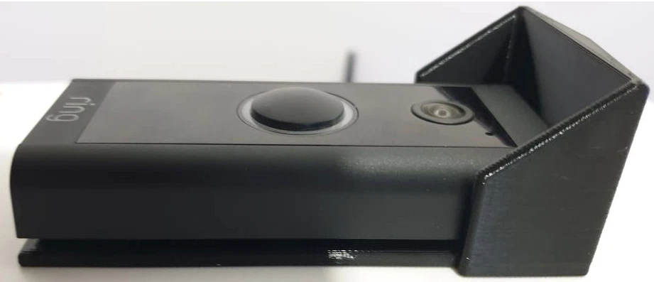 Ring Video Timbre con Cable Lluvia Nieve Protección Solar Toldo Capucha Cubierta Impresa en 3D Foto 2 de 4