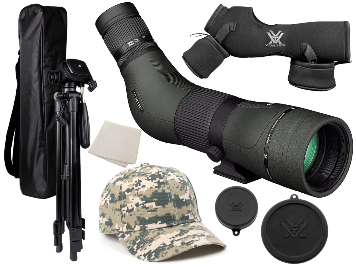 Vortex Optics Diamondback HD Spotting Scope 16-48x65 Angled w/CD