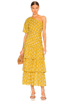 NWT $798 VERONICA BEARD Virginia Floral Cotton And Silk Max Elegant Dress 10
