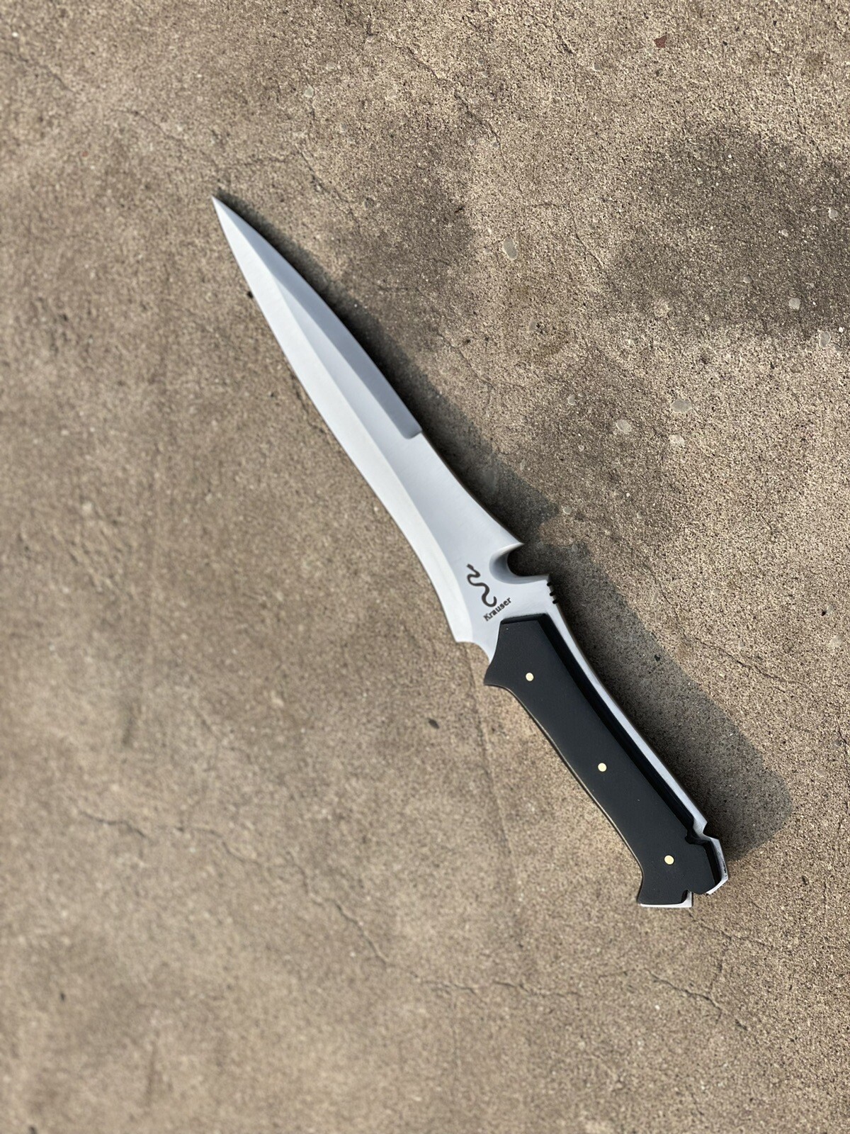 Handmade Leaf Spring Steel RE4 Krauser's Knife,Bowie knife,Tactical Knife 2