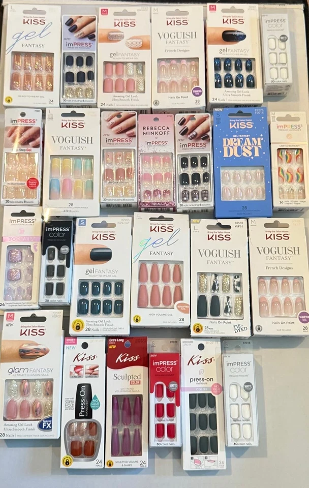 "LOTE de 50" Uñas Kiss imPRESS Mezcladas NUEVAS***ENVÍO GRATUITO*** LIQUIDACIÓN–Oferta# 125 Foto 3 de 4