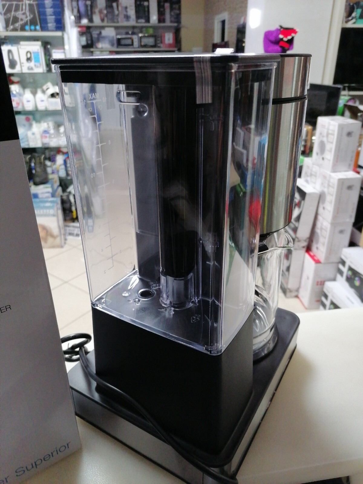 Macchina Caffè Americana 1000W 1,5 Lt Nero Inox Superior Princess foto 5