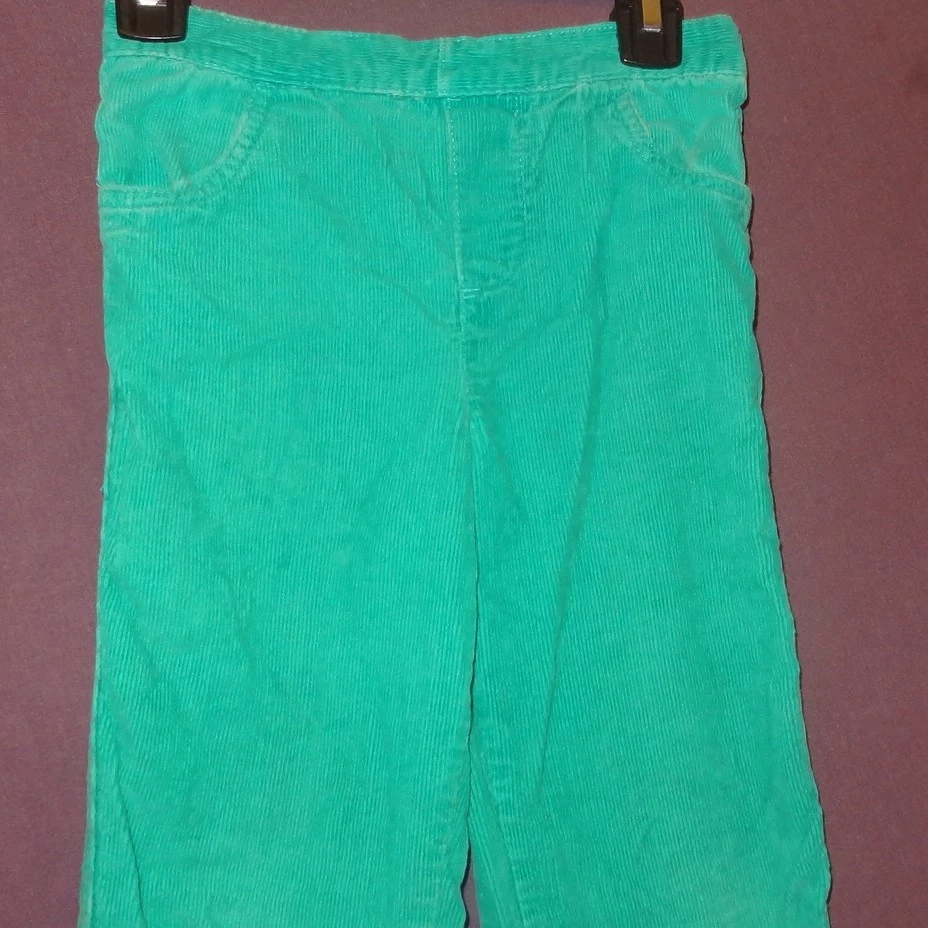 Pantalones Pana Verde Azulado Talla 6 L/G Nookie Dookie Pull On Niñas  Foto 4 de 4