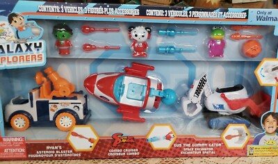 New Ryan's World Galaxy Explorers Asteroid Blaster Exclusive Playset