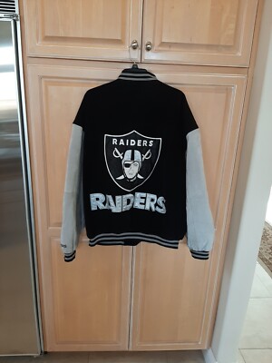 las vegas raiders jacket xl Leather Suede New No Tags | eBay