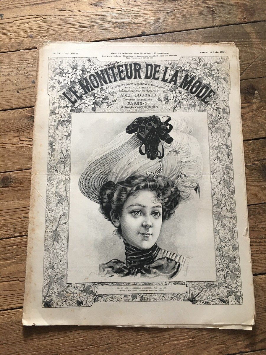 Le Moniteur de la Mode - Samedi 8 juin 1901 - N° 23 - 59è Année | eBay