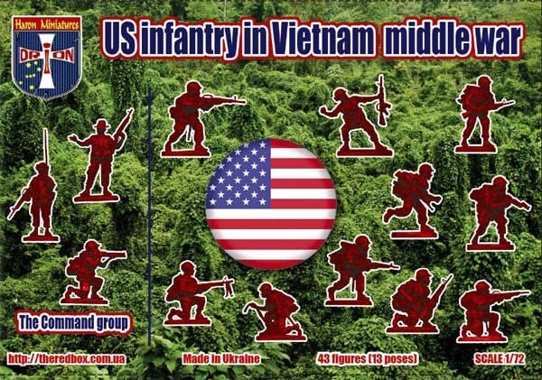 Orion 72070 1/72 Us Infantry In Vietnam Middle War Plastic Model Kit
