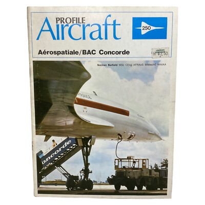 Vintage 1973 AIRCRAFT PROFILE #250 Aerospatiale BAC Concorde Info Photo Book UK