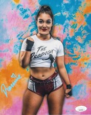 Roxanne Perez (metallic 8x10) - JSA certed NXT WWE photo signed autographed