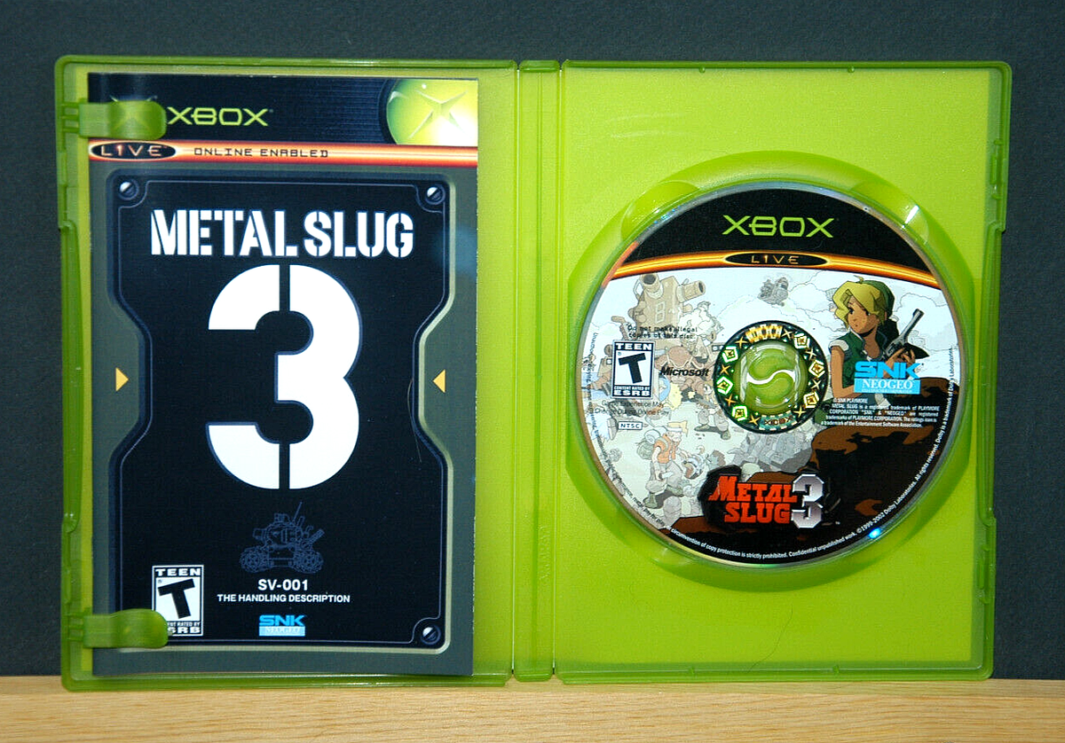 METAL SLUG 3, METAL SLUG 4, METAL SLUG 5 (Microsoft XBOX) 3 Game